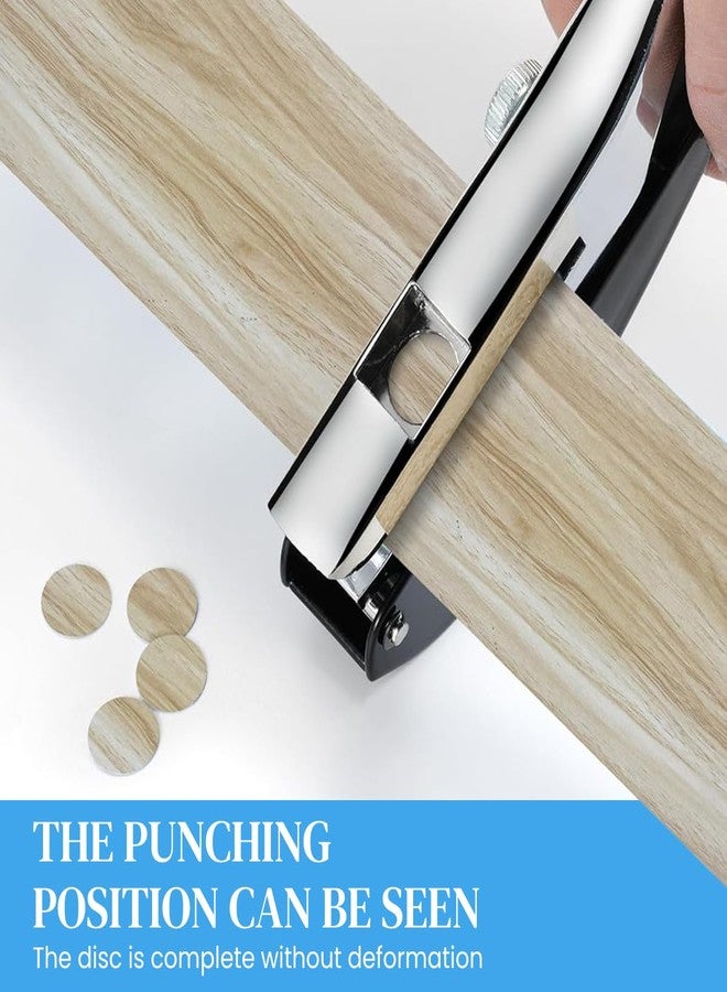 Serplex® Manual Hole Punch Kit Heavy Duty Spring Loaded Hole Punch, 10mm Hole Size, Maximum Thickness 1.2mm Punching Tool for Wooden Edge Bands, Plastic Sheets, Paper, with Drill & Drill Stop Collar - Image 4